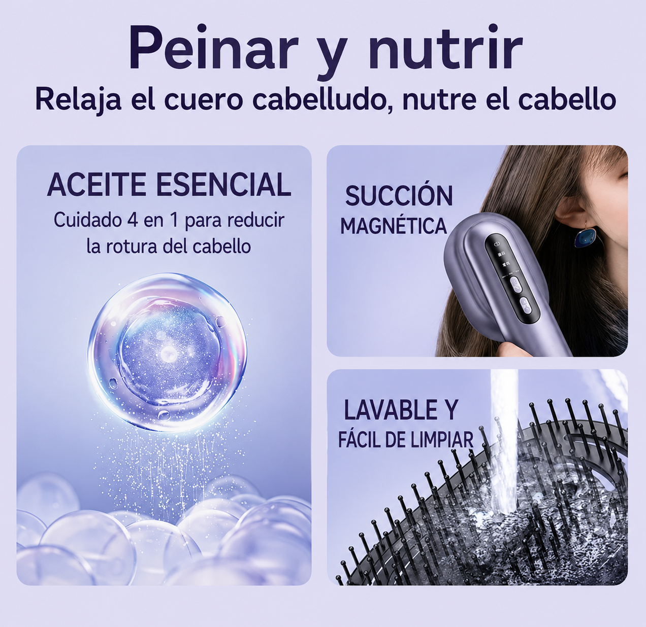 Cepillo masajeador eléctrico